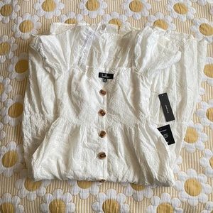 Lulus eyelet midi dress